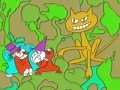 Игра Spooky cat online coloring page