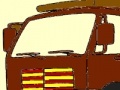Игра Big transport truck coloring