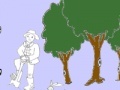 Игра Farmer man and squirrel coloring