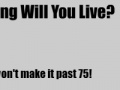 Игра How Long Will You Live?