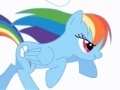 Игра Friendship is Magic - Rainbow Dash attack cloud