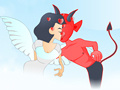 Игра Devil and Angel Kissing