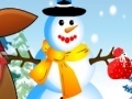 Игра Pou Girl sculpts snowman
