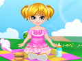 Игра Cute Baby Girl Spring Outing