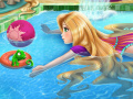 Игра Rapunzel swimming pool