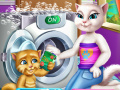 Игра Angela and Ginger Laundry Day