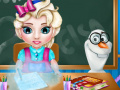 Игра Baby Elsa School Time