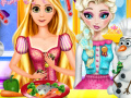 Игра Elsa & Rapunzel Cooking Disaster