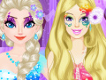 Игра Elsa vs Barbie Make Up Contest