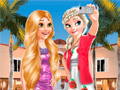 Игра Frozen And Rapunzel Fashion Selfie
