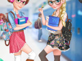 Ігра Elsa And Rapunzel College Girls