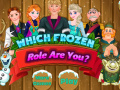 Игра Which Frozen Role Are You