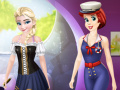 Игра Ariel And Elsa Career Dress Up