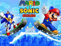 Игра Mario vs Sonic Skiing