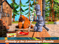 Ігра Grizzly and the Lemmings Puzzle   