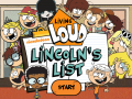 Игра The Loud House: Lincolns List  