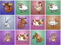 Игра Farm animals matching puzzles