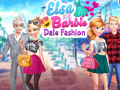 Игра Elsa and Barbie Date Fashion