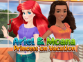 Игра Ariel and Moana Princess on Vacation