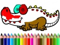 Ігра Back To School: Aligator Coloring
