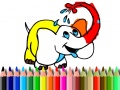 Игра Back To School: Elephant coloring