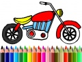 Игра Back To School: Motorbike Coloring