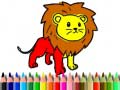 Игра Back To School: Lion Coloring Book