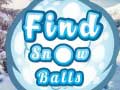 Игра Find Snow Balls