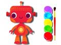 Игра Back to School: Robot Coloring Book
