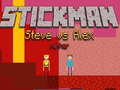 Игра Stickman Steve vs Alex Nether