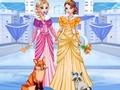 Игра Elsa & Anna's Icy Dress Up