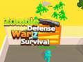 Игра Zombie defense War Z Survival 