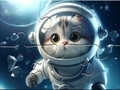Игра Jigsaw Puzzle: Astronaut-Cat