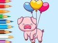 Игра Coloring Book: Balloon Pig