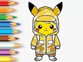 Игра Coloring Book: Raincoat Pikachu