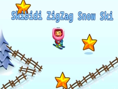 Игра Skibidi ZigZag Snow Ski