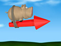 Игра Pig on the Rocket