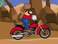 Игра Cowboy Mario bike