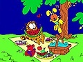 Игра Garfield online coloring