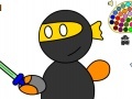 Игра Mini ninja coloring