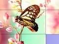 Игра Pink butterflies slide puzzle