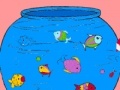 Игра Little fishes in the aquarium coloring