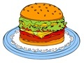 Ігра Online coloring Hamburger
