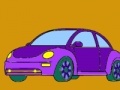 Игра Purple old model car coloring