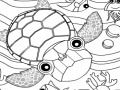 Игра Rosy Coloring: Turtle and Friends