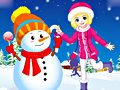 Игра Winter Snowman and Girl