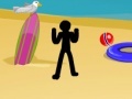 Игра Stickman Death Beach
