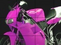 Игра Pink Fast Motorbike Slide Puzzle