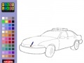 Игра Police car coloring