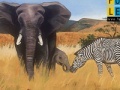 Игра Zebra And Elephants: Puzzle